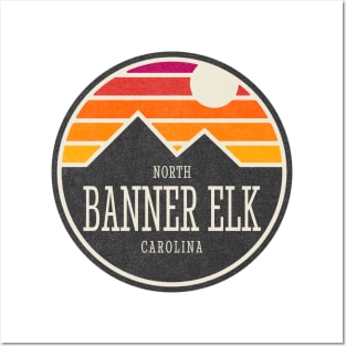 Visiting NC Mountain Cities Banner Elk, NC Sunset Posters and Art